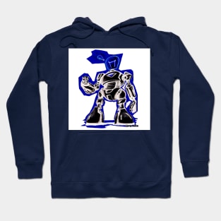 blue lightbulb robot Hoodie